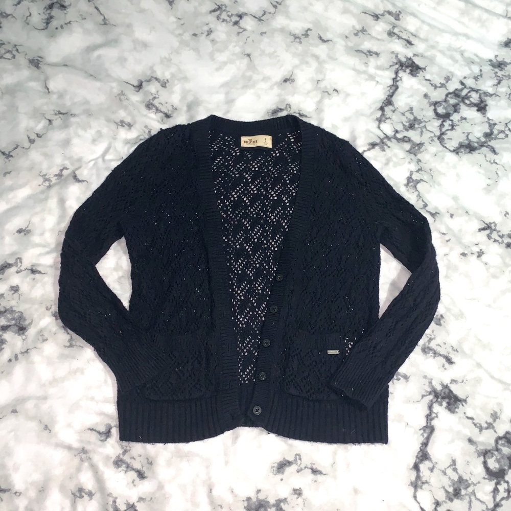 Dark Navy Cardigan Hollister